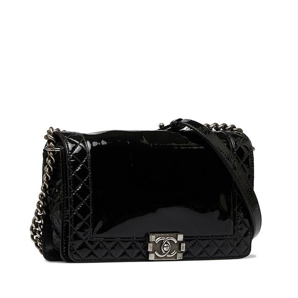 Chanel Medium Patent Boy Reverso Flap - Picture 1 of 10